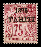 (*) TAHITI N°23/29, 10c Noir Sur Lilas, 15c Bleu, 20c Brique Sur Vert, 25c Noir Sur Rose Et 75c Rose (signé Calves)  Qua - Used Stamps