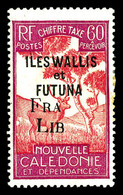 * WALLIS Et FUTUNA Taxe, N°20, 60c Lilas-rose Et Rose, Surcharge Incomplète, TB. R. (certificat)  Qualité: *  Cote: 800  - Nuevos