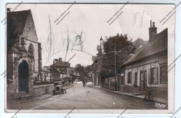 Carte Photo OFFRANVILLE (76) : Rue De La Poste (automobile Devant église) - Offranville