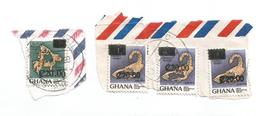 Ghana Overprint C20 On 50p And C20 On C1 Used - Ghana (1957-...)