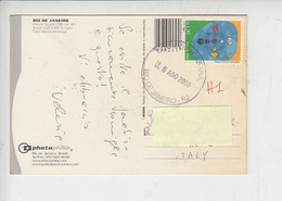 BRASILE  2003 - Yvert 2712 - Cartolina Per Italia - Storia Postale