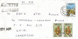 Ghana 1995 Kumasi PANAFEST Royal Dress C400 Cape Coast Castle Mi D2098 C600 E2098 Express Cover - Ghana (1957-...)