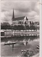 Delcampe - 77 Nemours  L'abside De L'eglise St Jean Baptiste  Sur Les Bords Du Loing - Nemours