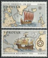 FÄRÖER 1992 Mi-Nr. 231/32 ** MNH - CEPT - 1992