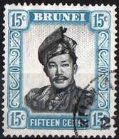 BRUNEI, COLONIA BRITANNICA, BRITISH COLONY, COMMEMORATIVO, SULTANO SAIFUDDIN, 1952, USATO, YT. 92   Scott 91 - Brunei (...-1984)