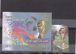 Stamps EGYPT 2018 SOCCER FOOTBALL WORLD CUP RUSSIA NEW MNH SET */* - Neufs