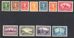 Canada 1935 Full Set, Mint Mounted, See Notes, Sc# 217-227, SG 341-351 - Ongebruikt