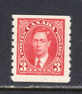 Canada 1937-38 Coil, Mint Mounted, Sc# 240, SG 370 - Roulettes