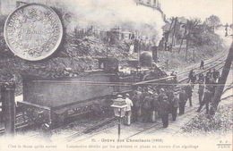 Grève Des Cheminots - Locomotive Dételée Par Les Grèvistes - Reproduction CPA - Grèves