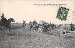 47-SOUVENIR DES GRANDES MANOEUVRES D'AUTOMNE- REGIMENT D'ARTILLERIE- CHANGEMENT DE POSITION - Autres & Non Classés