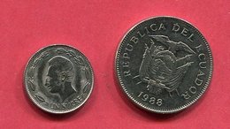 LOT2 MONNAIES DIFFERENTES TB+ 3 - Ecuador