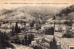 SAINT-MARTIN-DE-VALAMAS L'USINE MONTALON ET LE QUARTIER DE LA PLAINE - Saint Martin De Valamas