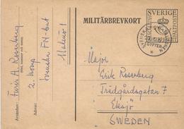 Sweden Sverige 1957 UNEF Egypt Peacekeeping Military Postal Stationary Card - Militaria