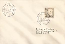 Sweden Sverige 1957 UNEF Egypt Peacekeeping Military Cover - Militaria