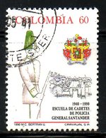 COLOMBIE. N°952 De 1990 Oblitéré. Ecole Des Cadets De La Police. - Police - Gendarmerie