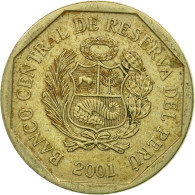 Monnaie, Pérou, 50 Centimos, 2001, Lima, TTB, Copper-Nickel-Zinc, KM:307.4 - Peru