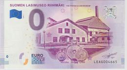 Billet Touristique 0 Euro Souvenir Finlande Suomen Lasimuseo Riihimaki 2018-1 N°LEAG004665 - Essais Privés / Non-officiels