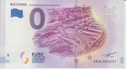 Billet Touristique 0 Euro Souvenir Italie Riccione 2018-1 N°SEAL000251 - Essais Privés / Non-officiels