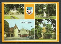 Deutschland DDR Ansichtskarte NEURUPPIN Gesendet 1989, Mit Briefmarke - Neuruppin