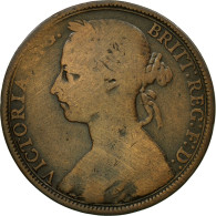 Monnaie, Grande-Bretagne, Victoria, Penny, 1890, B+, Bronze, KM:755 - D. 1 Penny