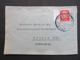 BRIEF Zauchtel - Aussig 1938   Sudetenland  /// D*34059 - Région Des Sudètes