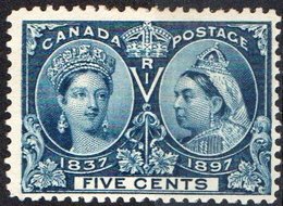 CANADA, COMMEMORATIVO, REGINA VITTORIA, 1897, FRANCOBOLLO NUOVO (MNH**) YT 42    Scott 54 - Unused Stamps