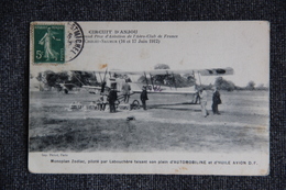 Circuit D'ANJOU, Monoplan Zodiac Piloté Par LABOUCHERE, Faisant Le Plein D'Automobiline Et Huile D'avion. - ....-1914: Précurseurs