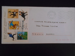 France , Bloc Et Feuillet Lettre De Pont De Roide 2001 Pour Monaco - Used