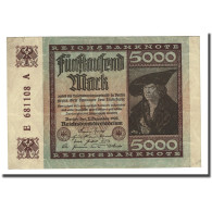 Billet, Allemagne, 5000 Mark, 1922-12-02, KM:81a, TTB - 5.000 Mark