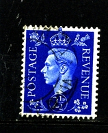 GREAT BRITAIN - 1937  KGVI   2 1/2d  DARK COLOURS  WMK INVERTED  FINE USED - Oblitérés