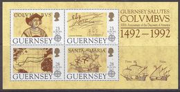 Europa Cept 1992 Guernsey M/s  ** Mnh (40589M) - 1992