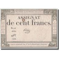 France, 100 Francs, 1795, Perrin, 7.1.1795, TB+, KM:A78, Lafaurie:173 - Assegnati