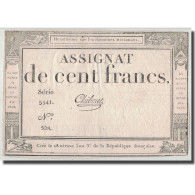 France, 100 Francs, 1795, Chibout, 7.1.1795, TB+, KM:A78, Lafaurie:173 - Assignats