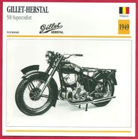 Gillet Herstal 500 Superconfort, Moto De Tourisme, Belgique, 1949, L'inaccessible étoile - Deportes