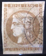 FRANCE             N° 43A               OBLITERE - 1870 Bordeaux Printing