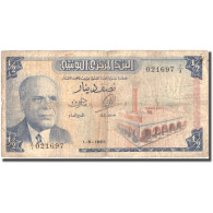 Billet, Tunisie, 1/2 Dinar, 1965, 1965-06-01, KM:62a, B+ - Tusesië