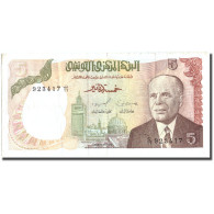 Billet, Tunisie, 5 Dinars, 1980, 1980-10-15, KM:75, TTB - Tunisie