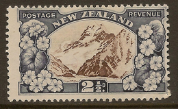 NZ 1935 2 1/2d Mt Cook SG 581 HM #OA14 - Unused Stamps