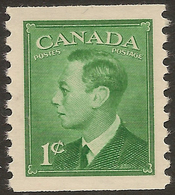 CANADA 1949 1c Coil KGVI SG 419 UNHM ##FX15 - Coil Stamps