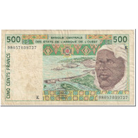 Billet, West African States, 500 Francs, 1998, Undated (1998), KM:710Ki, TB - West African States