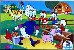 Ancienne Boîte SCHMIDT PUZZLE Walt Disney (2 X 26) : Grand-Mère Donald / Mickey (réf. 625 2385) - Puzzle Games