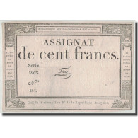 France, 100 Francs, 1795, Ferz, 7.1.1795, TB+, KM:A78, Lafaurie:173 - Assegnati