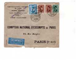 Lettre1934 Egypte Alexandrie à Destination France CNEP 4 Timbres Tarif Affranchissement 28 Mills - Cartas & Documentos