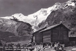 SAAS-FEE MIT ALPHUBEL TASCHHORN UND DOM  VG   AUTENTICA 100% - Täsch