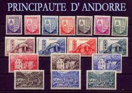 Andorre : Lot  De 17  Valeurs Entre 93 Et 112. (neuf Sans Trace ) X X - Unused Stamps