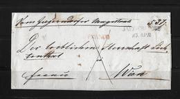 Vorphila Franco Brief Jägerndorf Wien 1849 - ...-1850 Voorfilatelie