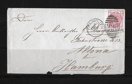 Großbritannien Brief Plymouth Altona 1874 - Briefe U. Dokumente