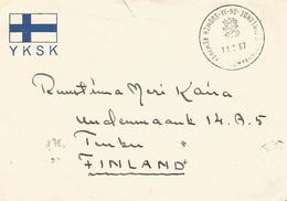 Finland 1957 UNEF Egypt Gaza Palestine Peacekeeping Military Field Post Cover - Militaria