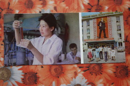 Kazakhstan. CHIMKENT. Old Postcard   - Chemical Institute, Street Propaganda  1983 - Kazakistan