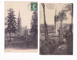 Lot De 4 Jolies CPA Les Tourailles (Athis-Val-de-Rouvre, Orne), Sanctuaire Notre-Dame De Recouvrance - Athis De L'Orne